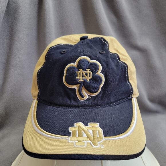47 brand Other - NOTRE DAME Hat Cap Small Medium Stretch Fit Gold Navy Embroidered Irish Logo 47